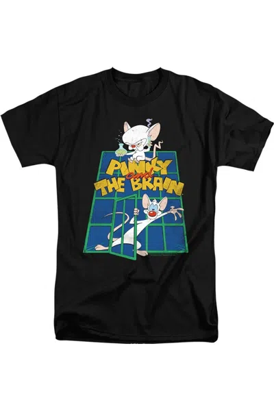 Gildan Pinky And The Brain Ol Standard Short Sleeve Adult Tall Tee / T-shirt In Black