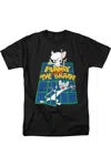 Gildan Pinky And The Brain Ol Standard Short Sleeve Adult Tee / T-shirt In Black