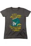 Gildan Pinky And The Brain The World Short Sleeve Women´s Tee / T-shirt In Pink