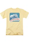 Gildan Polar Express All Aboard Short Sleeve Adult Tee / T-shirt In Yellow