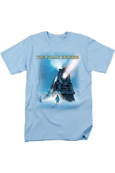 Gildan Polar Express Big Train Short Sleeve Adult Tee / T-shirt In Blue