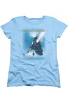 Gildan Polar Express Big Train Short Sleeve Womens Tee / T-shirt In Blue