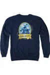 Gildan Polar Express True Believer Adult Crewneck Sweatshirt In Blue