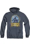 Gildan Polar Express True Believer Adult Heather Hoodie / Hooded Sweatshirt In Blue