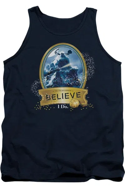 Gildan Polar Express True Believer Adult Tank Top In Blue