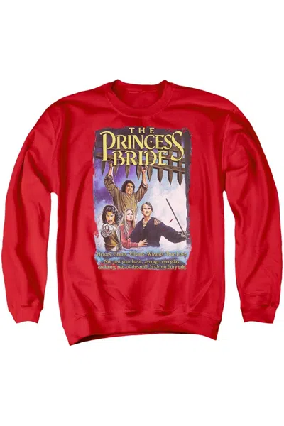 Gildan Princess Bride Alt Poster Adult Crewneck Sweatshirt In Red