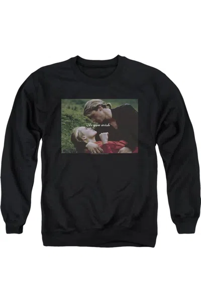 Gildan Princess Bride As You Wish Adult Crewneck Sweatshirt In Black