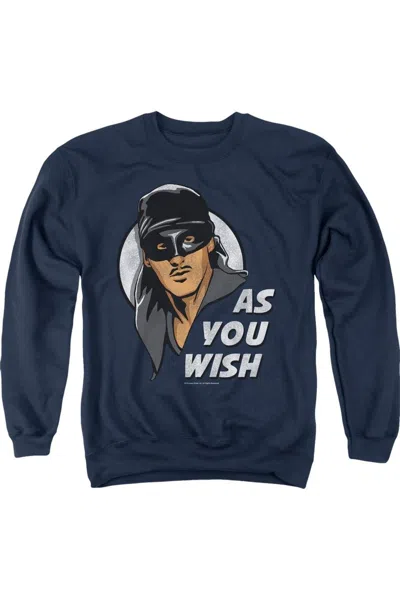 Gildan Princess Bride As You Wish Adult Crewneck Sweatshirt In Blue