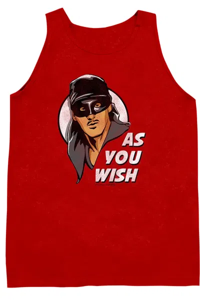 Gildan Princess Bride As You Wish Adult Tank In Red