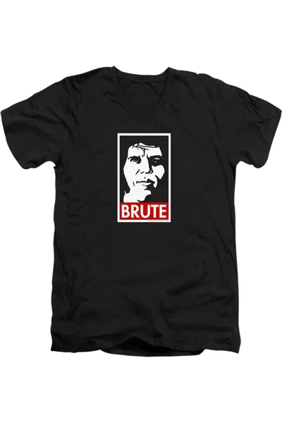 Gildan Princess Bride Brute Short Sleeve Adult V Neck Premium Cotton Tee / T-shirt In Black