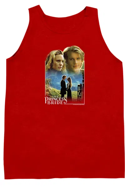 Gildan Princess Bride Buttercup & Westley Adult Tank In Red