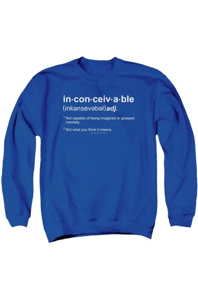 Gildan Princess Bride Definition Adult Crewneck Sweatshirt In Blue