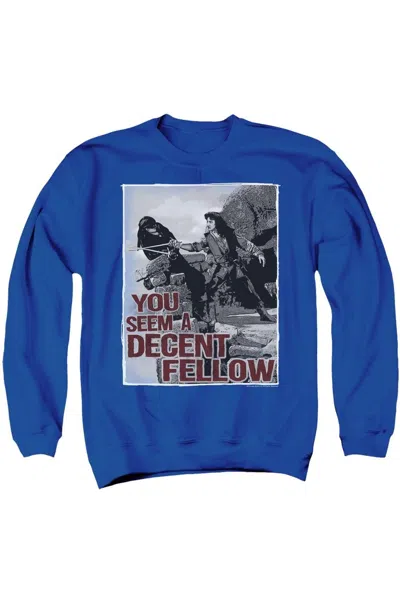 Gildan Princess Bride Fellow Adult Crewneck Sweatshirt In Blue