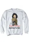Gildan Princess Bride Hello Adult Crewneck Sweatshirt In White