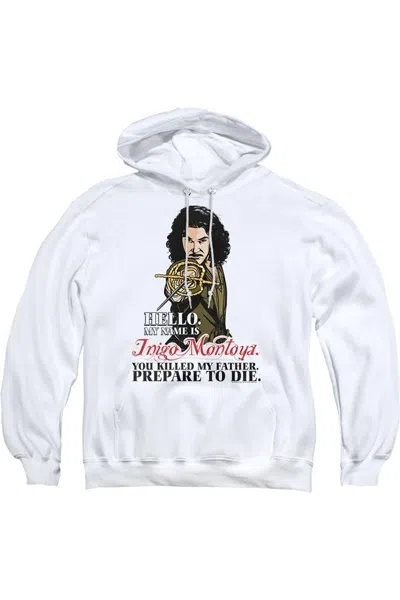 Gildan Princess Bride Hello Adult Pull Over Hoodie In White