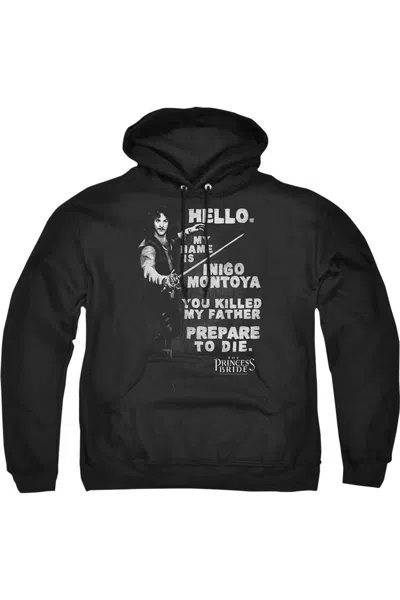 Gildan Princess Bride Hello Again Adult Pull Over Hoodie In Black