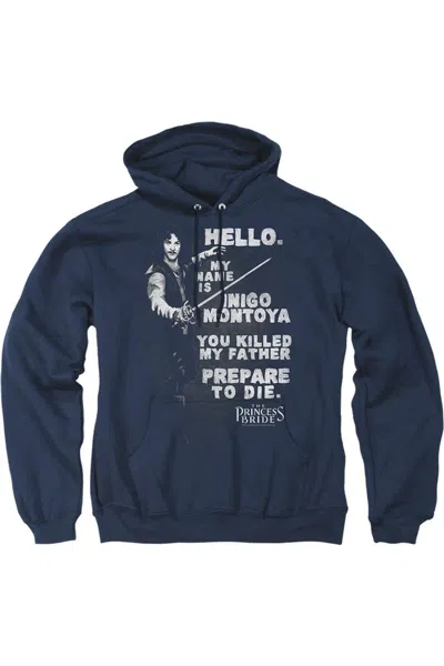 Gildan Princess Bride Hello Again Adult Pull Over Hoodie In Blue