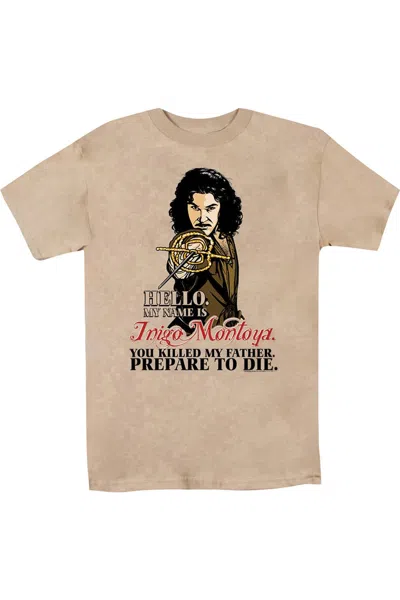 Gildan Princess Bride Hello Short Sleeve Adult Tee / T-shirt In Beige