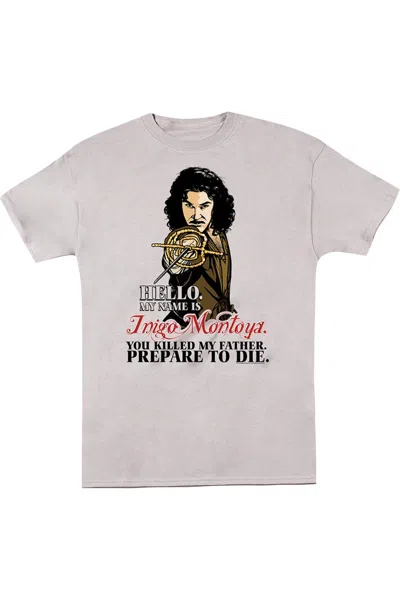 Gildan Princess Bride Hello Short Sleeve Adult Tee / T-shirt In Silver