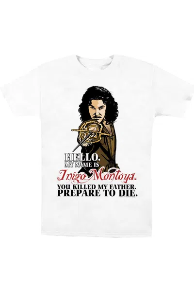 Gildan Princess Bride Hello Short Sleeve Adult Tee / T-shirt In White