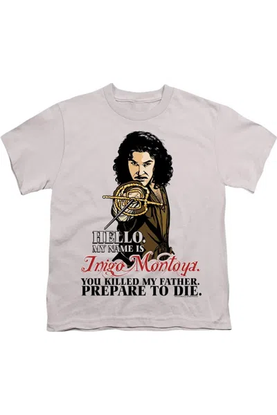 Gildan Kids' Princess Bride Hello Short Sleeve Youth Tee / T-shirt In Gray