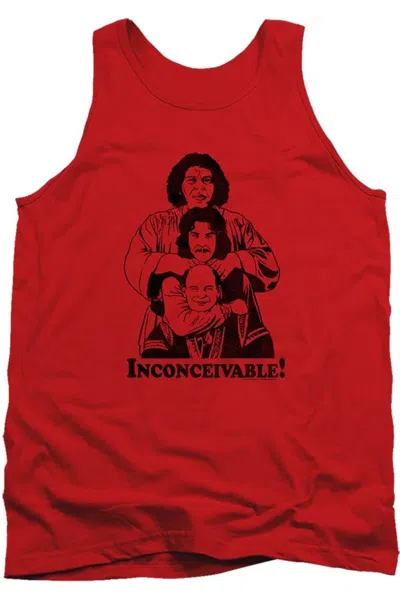 Gildan Princess Bride Inconceivable Adult Tank In Red