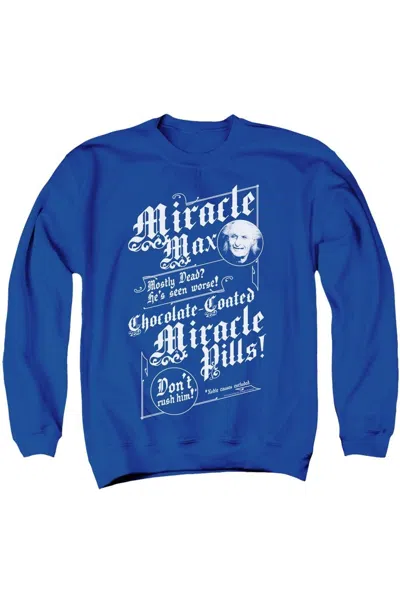 Gildan Princess Bride Miracle Max Adult Crewneck Sweatshirt In Blue