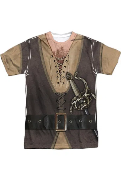 Gildan Princess Bride Montoya Costume Short Sleeve Adult Poly Crew T-shirt In White