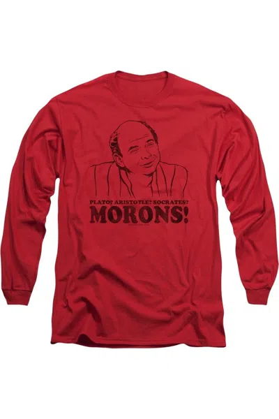 Gildan Princess Bride Morons Long Sleeve Adult Tee / T-shirt In Red