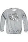 Gildan Princess Bride Not A Witch Adult Crewneck Sweatshirt In Multi
