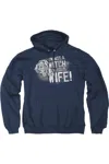 Gildan Princess Bride Not A Witch Adult Pull Over Hoodie In Blue