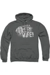 Gildan Princess Bride Not A Witch Adult Pull Over Hoodie In Pink