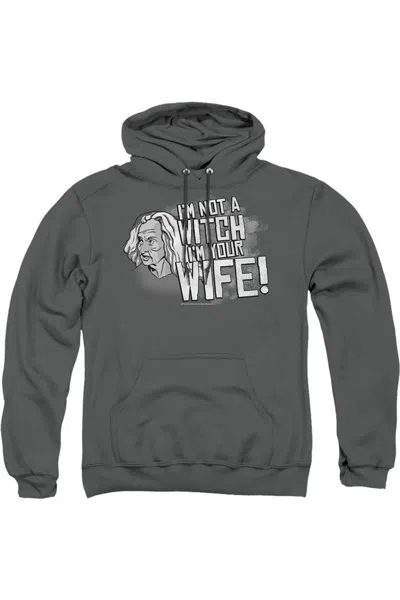 Gildan Princess Bride Not A Witch Adult Pull Over Hoodie In Pink