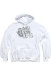 Gildan Princess Bride Not A Witch Adult Pull Over Hoodie In White