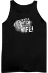 Gildan Princess Bride Not A Witch Adult Tank In Black