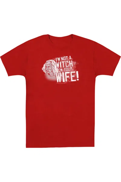 Gildan Princess Bride Not A Witch Short Sleeve Adult Tee / T-shirt In Red