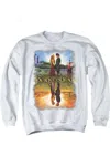Gildan Princess Bride Poster Reflection Adult Crewneck Sweatshirt In White
