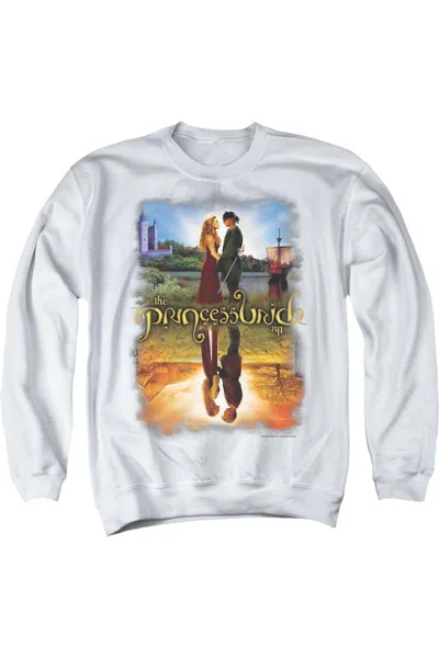 Gildan Princess Bride Poster Reflection Adult Crewneck Sweatshirt In White