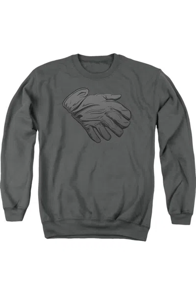 Gildan Princess Bride Six Fingered Glove Adult Crewneck Sweatshirt In Gray