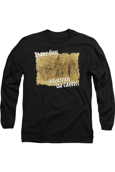 Gildan Princess Bride Stormin Da Castle Long Sleeve Adult Tee / T-shirt In Black
