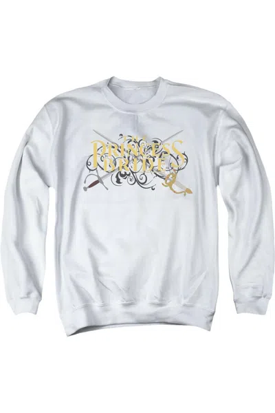 Gildan Princess Bride Swords Adult Crewneck Sweatshirt In White