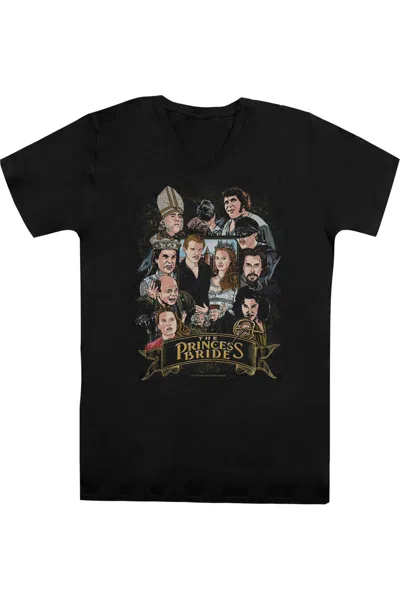 Gildan Princess Bride Timeless Short Sleeve Adult V Neck Premium Cotton Tee / T-shirt In Black