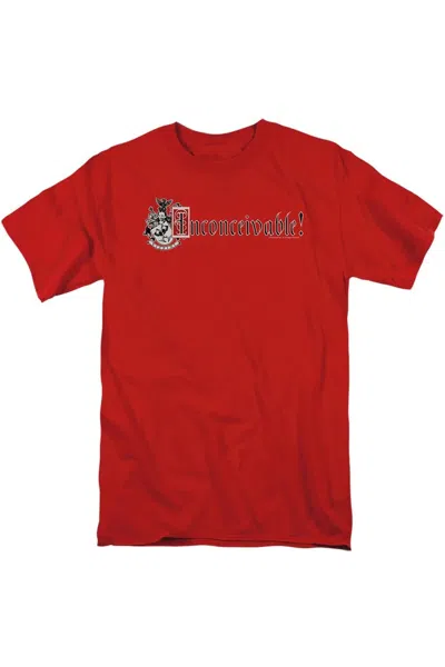 Gildan Princess Bride Vizzini Crest Short Sleeve Adult Tee / T-shirt In Red