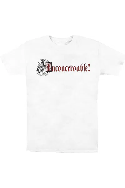 Gildan Princess Bride Vizzini Crest Short Sleeve Adult Tee / T-shirt In White