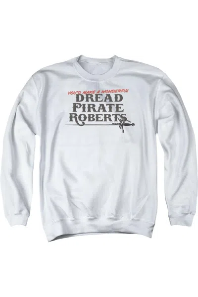 Gildan Princess Bride Wonderful Dread Adult Crewneck Sweatshirt In White