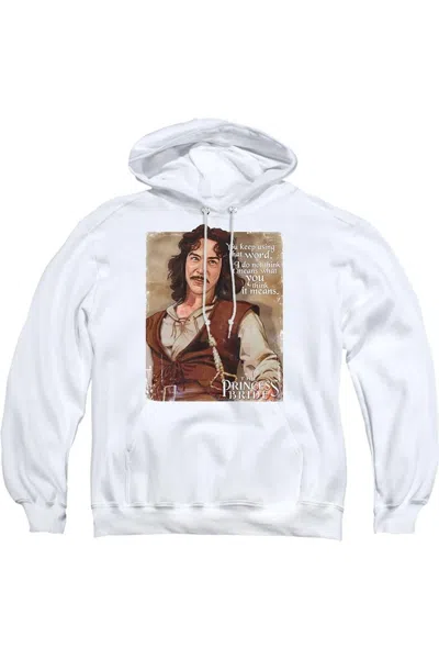 Gildan Princess Bride Word Adult Pull Over Hoodie In White
