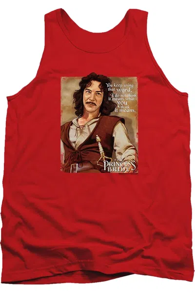 Gildan Princess Bride Word Adult Tank In Red