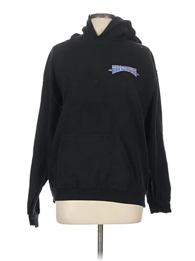 Pre-owned Gildan Pullover Hoodie In Black