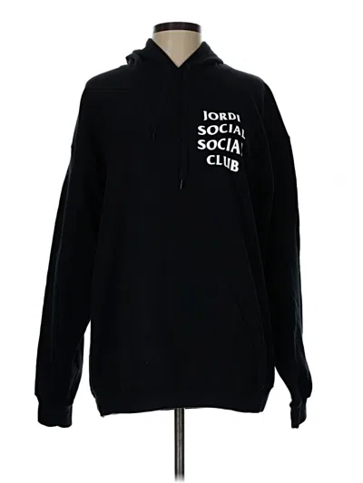 Pre-owned Gildan Pullover Hoodie In Black