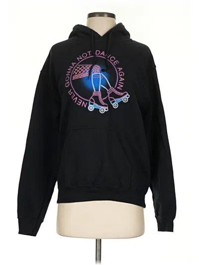 Pre-owned Gildan Pullover Hoodie In Black